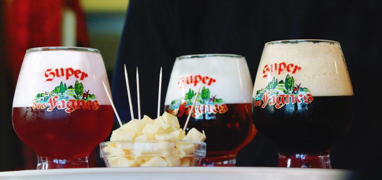 Verres de bière des Fagnes